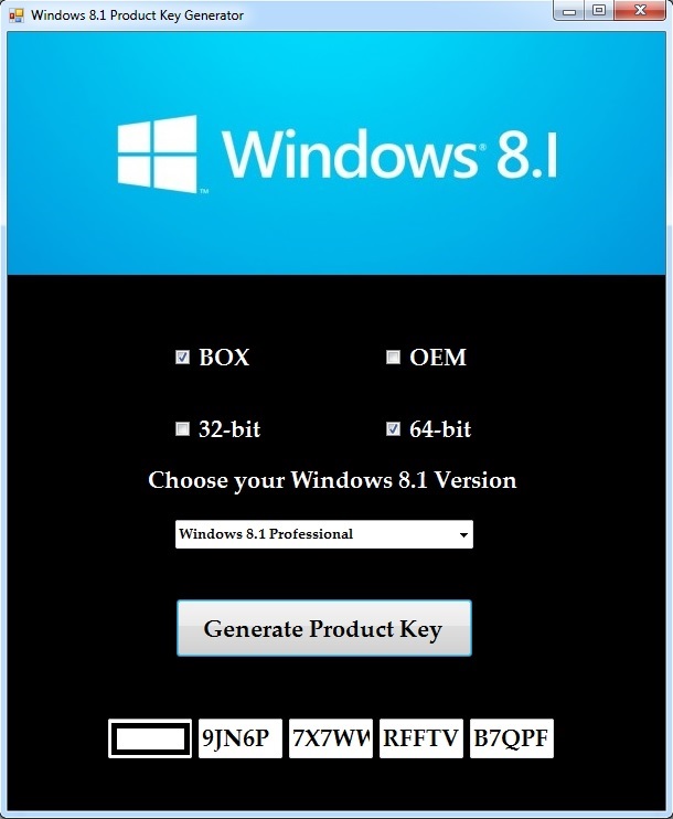 Serial key for windows_8.1_pro_x64_activated